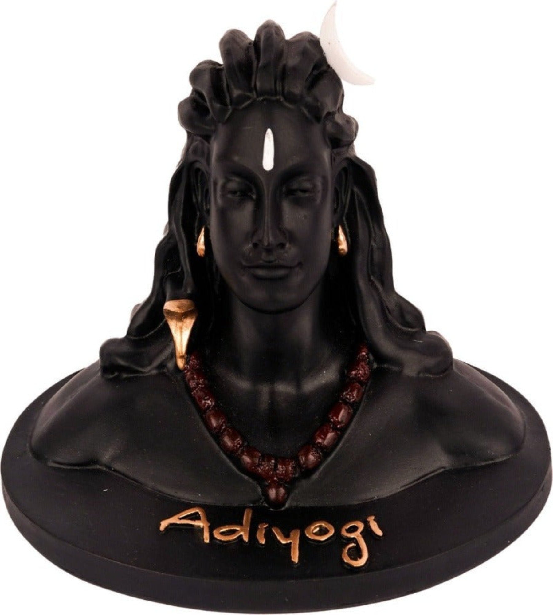 Black colour Adiyogi statue for home decorative and car dashboard