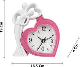 15x19 Cm Couple Heart Table Clock for Home Office College K4175