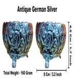 Sigaram Antique German Silver Kum Kum Cup With Lay For Home Pooja Decor K4389