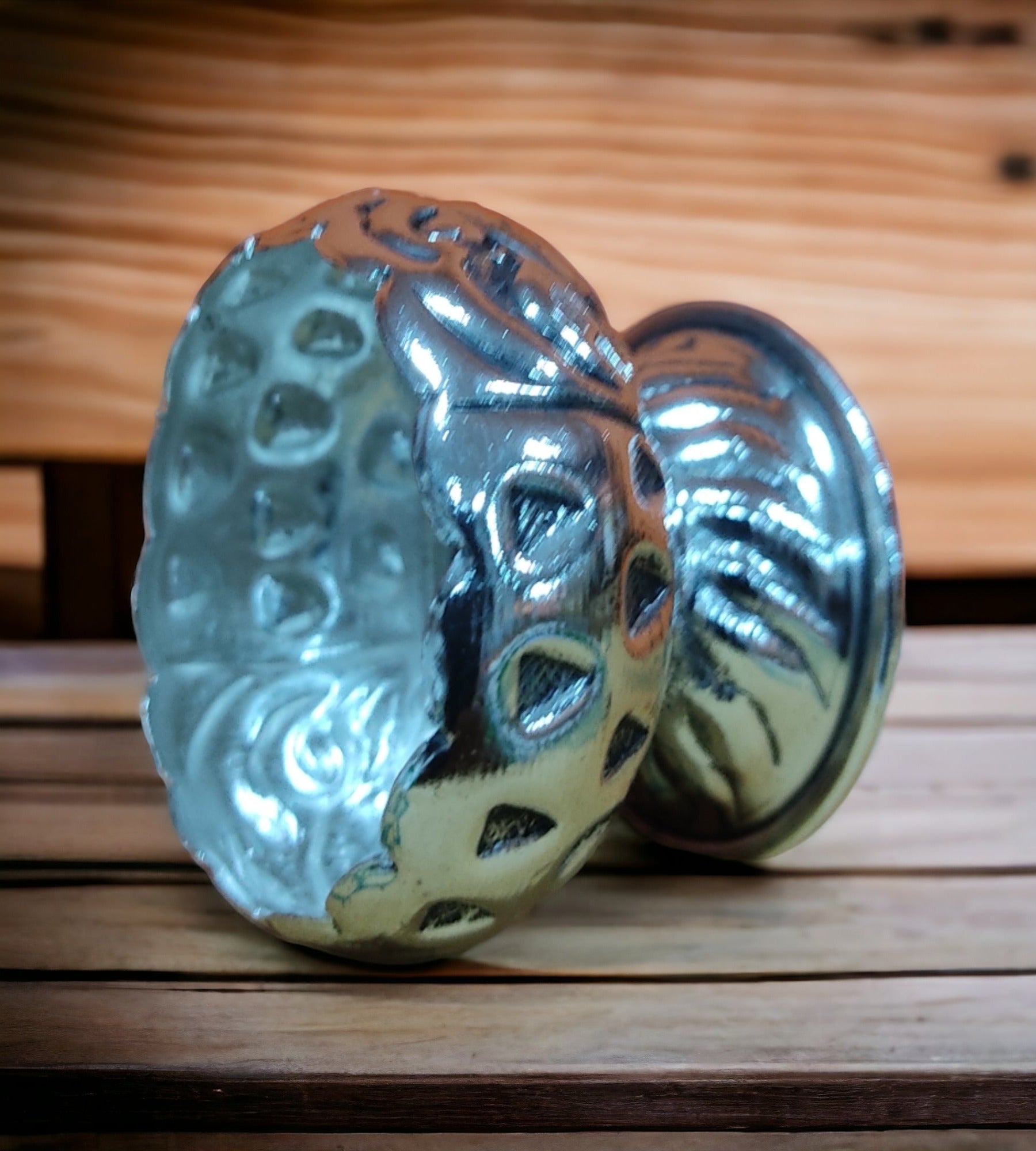 Sigaram Antique German Silver Kum Kum Cup With Lay For Home Pooja Decor K4385