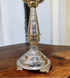 Sigaram 17 Inch Diya Made By Pure German Silver For Home Pooja Decore K4416