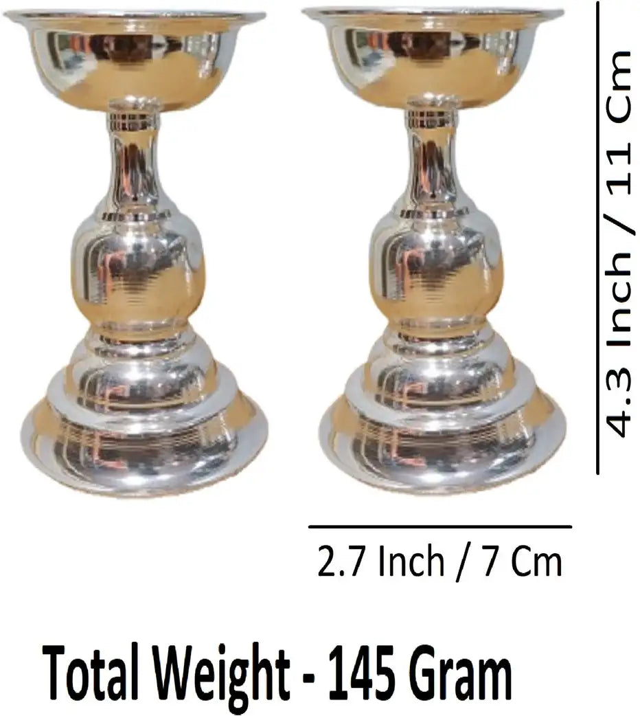Sigaram Brass4.3 Inch Plain Diya For Home Pooja Decore K4497