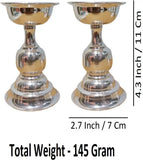 Sigaram Brass4.3 Inch Plain Diya For Home Pooja Decore K4497