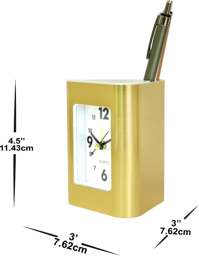 2 in 1 Table Clock and Desk organizer for Home Décor K2591