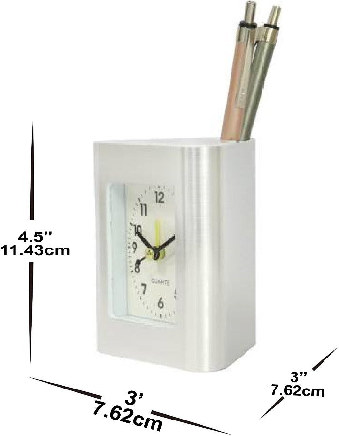 2 in 1 Table Clock and Desk organizer for Home Décor K2593