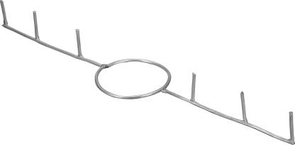 Sigaram Ring Type German Silver, Stick for Kalash Decor, Using Coconut and Flower Deity Ornament K4134