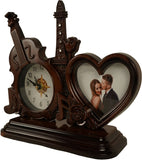 23x20 Cm Guitar Photoframe With Clock For Home Office College K4292