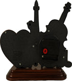 23x20 Cm Guitar Photoframe With Clock For Home Office College K4292