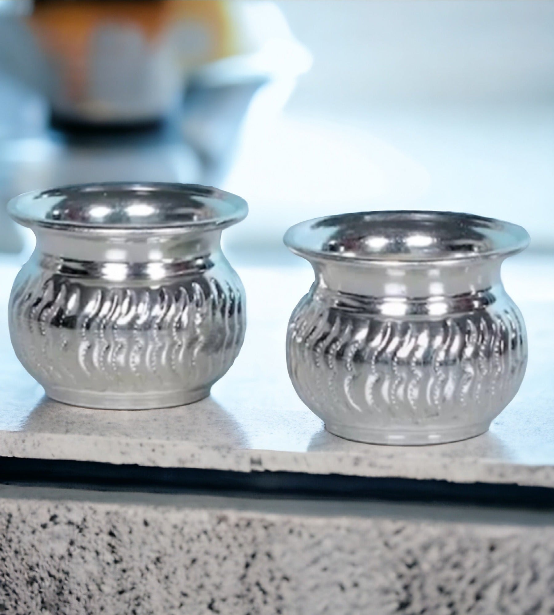 Sigaram Pure german silver kumkum cup for pooja K2522