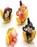 Baby Monkeys On Banana Figurin Miniature Showpiece Statue For Gift,Lovers K4254