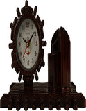 25x16 Cm Charkha Table Clock With Penstand For Home Office College K4182