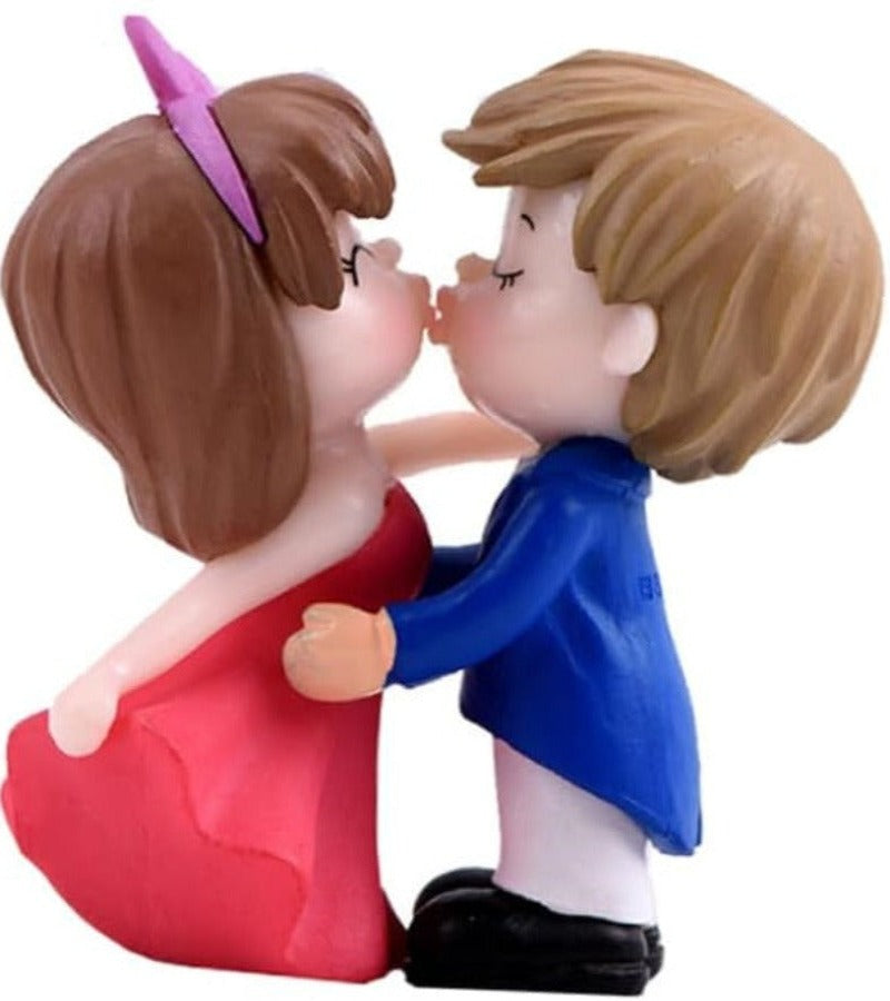 Cute Couple Kiss Figurin Miniature Showpiece Statue For Gift,Lovers K4278