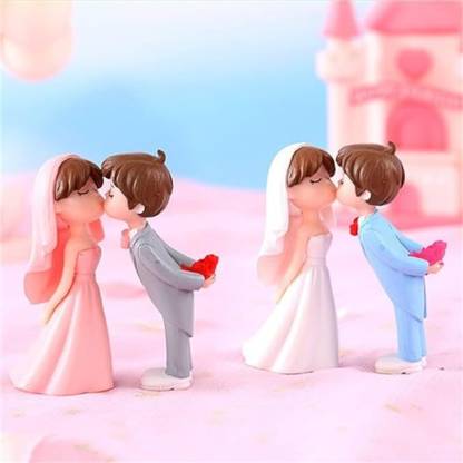 Cute Couple Kiss Gift Figurin Miniature Showpiece Statue For Gift,Lovers K4283