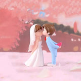 Cute Couple Kiss Gift Figurin Miniature Showpiece Statue For Gift,Lovers K4285