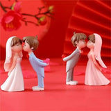 Cute Couple Kiss Gift Figurin Miniature Showpiece Statue For Gift,Lovers K4283