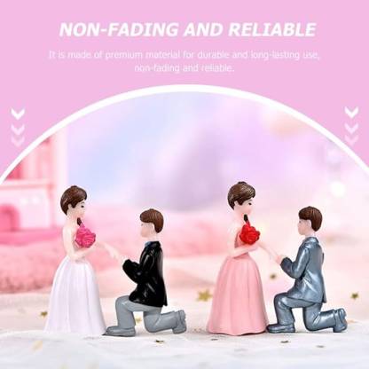 Cute Couple Proposing Figurin Miniature Showpiece Statue For Gift,Lovers K4280