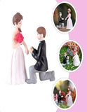 Cute Couple Proposing Figurin Miniature Showpiece Statue For Gift,Lovers K4282