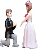 Cute Couple Proposing Figurin Miniature Showpiece Statue For Gift,Lovers K4282