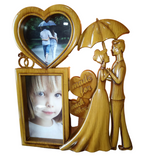 Wooden Couple heart  photo frame for gift