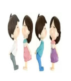Cute Couple Figurin Cartoon Miniature Showpiece Statue For Gift,Lovers K4241