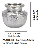 Sigaram 5X4.5 Inch Asta Lakshmi Kalash for Pooja Decor K4126