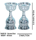 Sigaram Silver Plated (Pack of 2) Table Diya K4130