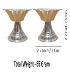 Sigaram Brass 2.2 Inch Flower Diya For Home Pooja Decore K4499