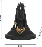 Black colour Adiyogi statue for Home Decorative and Car Dashboard K3967