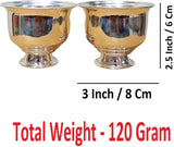 Sigaram German Silver 2.5 Inch Kum Kum Bharani Cup For home Pooja Decore K4636