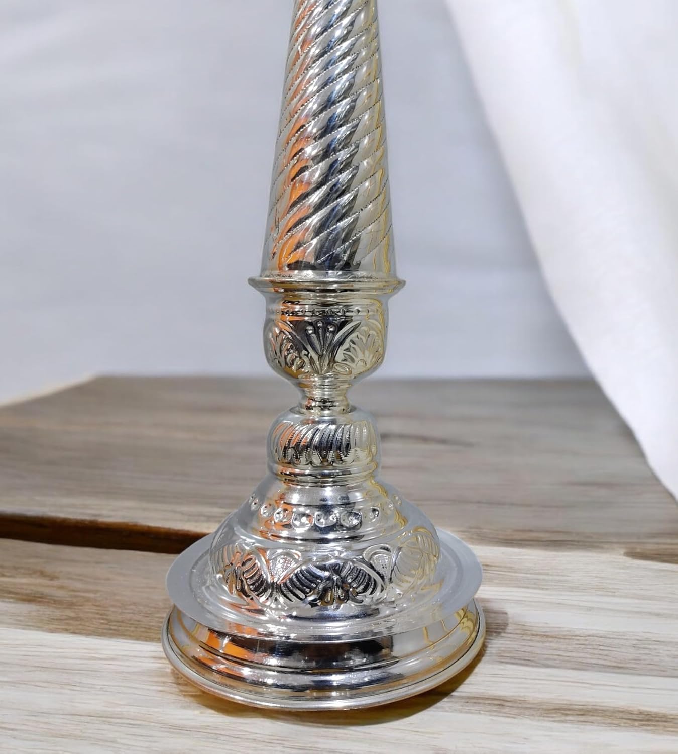 Sigaram 21 Inch Diya Made By Pure German Silver For Home Pooja Decore K4430