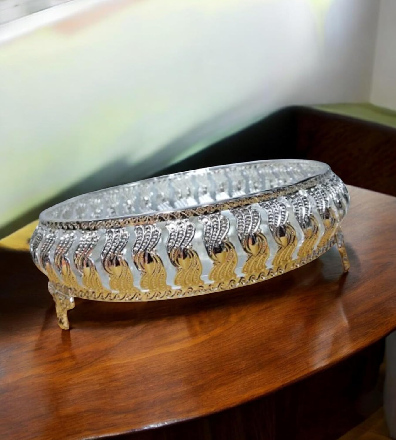 Sigaram 8 Inch Wedding Trayy For Pooja Festival and Wedding Ceremany K4452