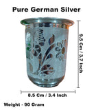 Sigaram Pure German Silver Tumbler Glass For Home Pooja Decor K4398