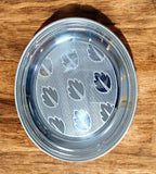 Sigaram German Silver 5 Inch Florel Design Plate For Home Pooja Decore K4431