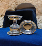 Sigaram German Silver Pooja Thali Diya or Vilakku For Home or Festival Decoration-K4120