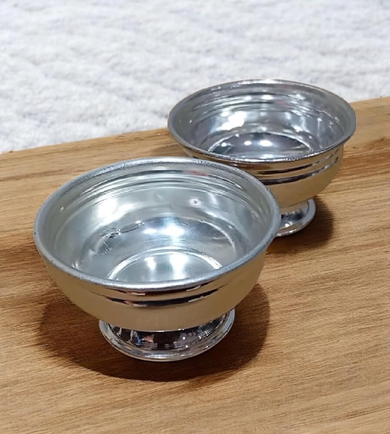 Sigaram German Silver 2 inch Plain Kum Kum Bharani Cup For Home Pooja Decore K4494