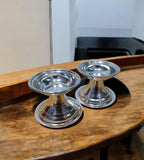 Sigaram 2X2 Inch Plain Diya Made by Pure German Silver For Pooja K4165