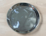 Sigaram German Silver 12 Inch Plain Plate for Home Pooja Decor K3809