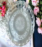 Sigaram German Silver 10 Inch Floral Design Plate With Stand for Home Pooja Decor K3127