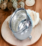 Sigaram German Silver 3.5X3 Inch Kum Kum Bharani Cup For Home Pooja Decor K3133