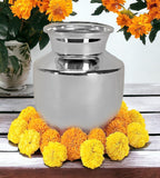 Sigaram German Silver 4 Inch Plain Chambu For Home Pooja Decor K3973