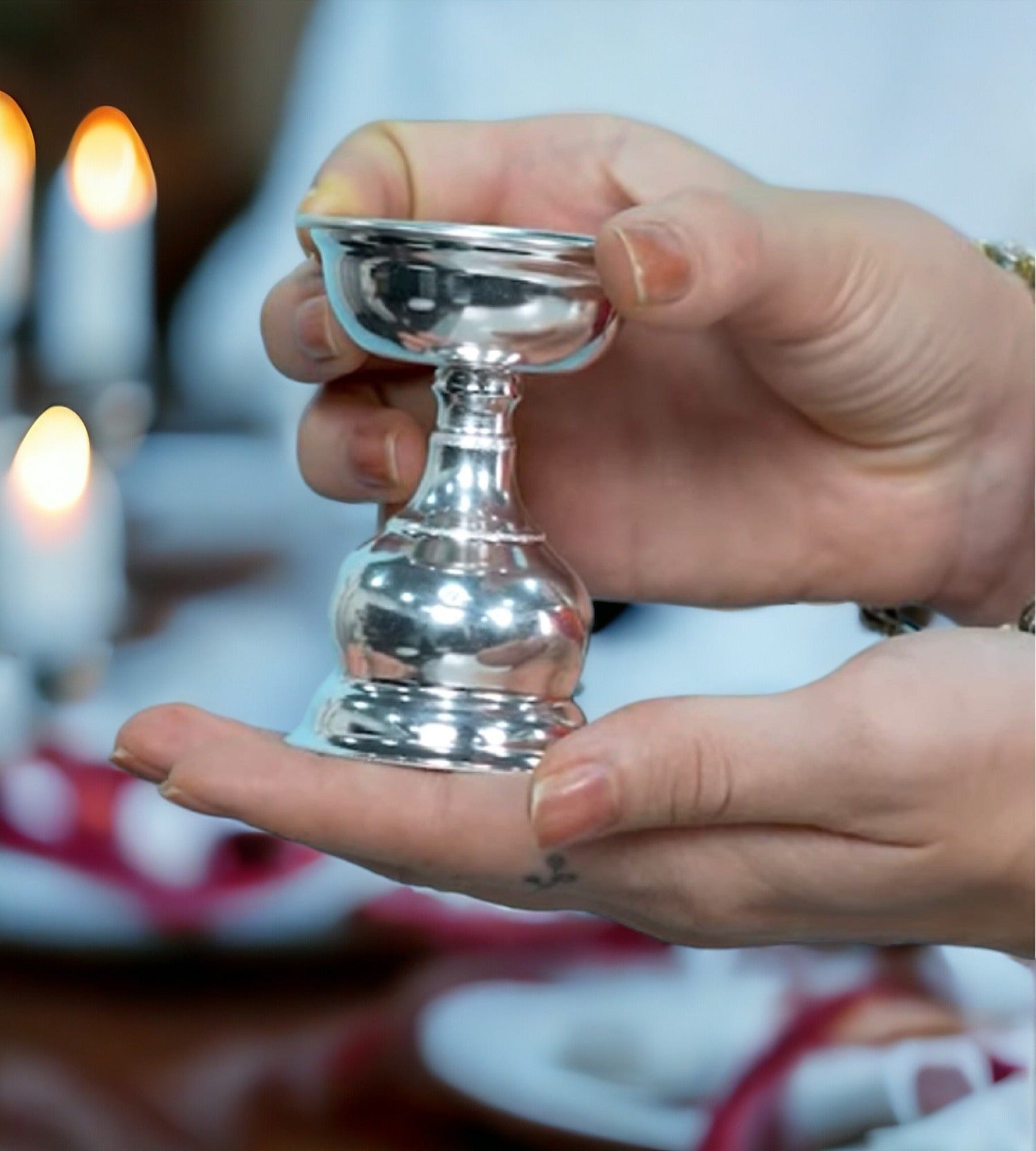 Sigaram Silver Plated (Pack of 2) Table Diya K4130