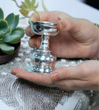 Sigaram 8X6 Cm Deepa Made by Pure German Silver For Pooja K4131