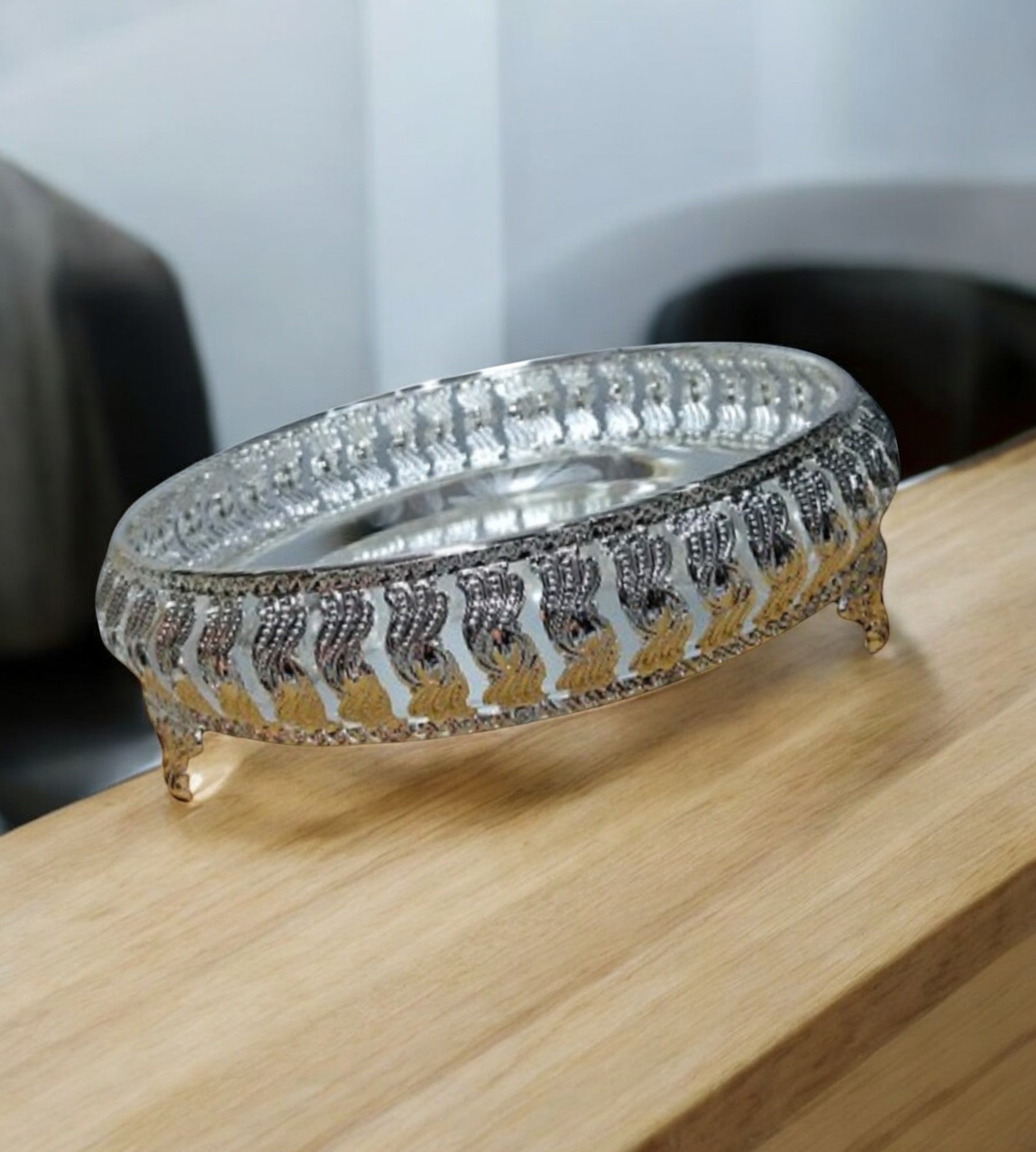 Sigaram 9 Inch Wedding Tray For Pooja Festival and Wedding Ceremany K4459