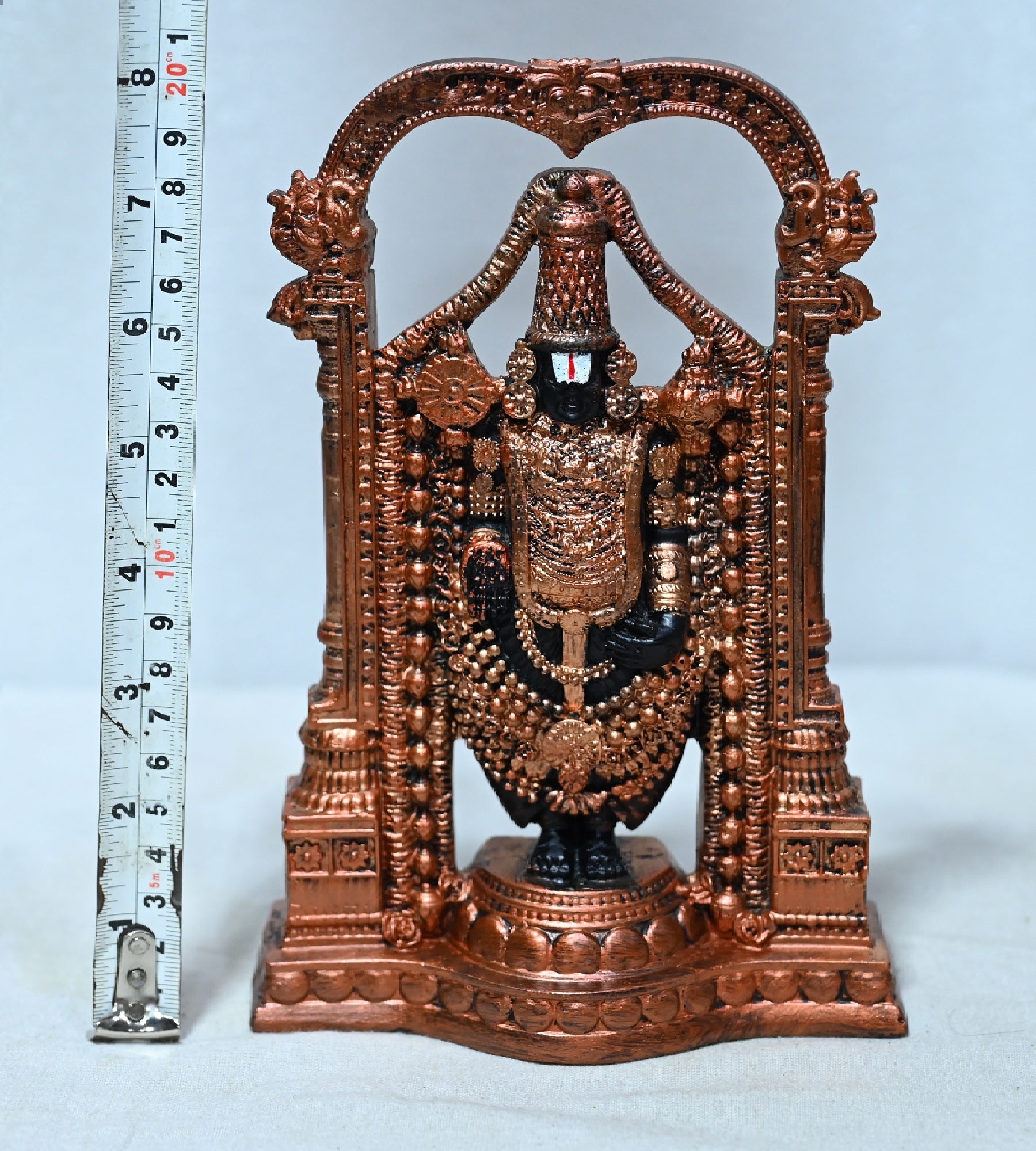 Sigaram 8 Inch Marble Balaji Statue For Home Decoretive Showpiece K4800