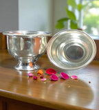 Sigaram 2 Inch German Silver Plain Kum Kum Cup for Home and Temple Pooja Decor K4844