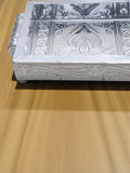 Sigaram 6x4 Inch Wooden Silver Plated Choky Tray for Wedding Return Gifts K5168