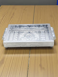 Sigaram 7x5 Inch Wooden Silver Plated Choky Tray for Wedding Return Gifts K5169