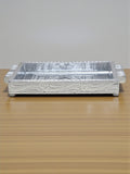 Sigaram 7x10 Inch Wooden Silver Plated Choky Tray for Wedding Return Gifts K5170