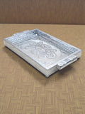 Sigaram 8x12 Inch Wooden Silver Plated Choky Tray Wedding Return Gifts & Festivals K5171
