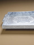 Sigaram 10x14 Inch Wooden Silver Plated Choky Tray for Wedding Return Gifts K5172
